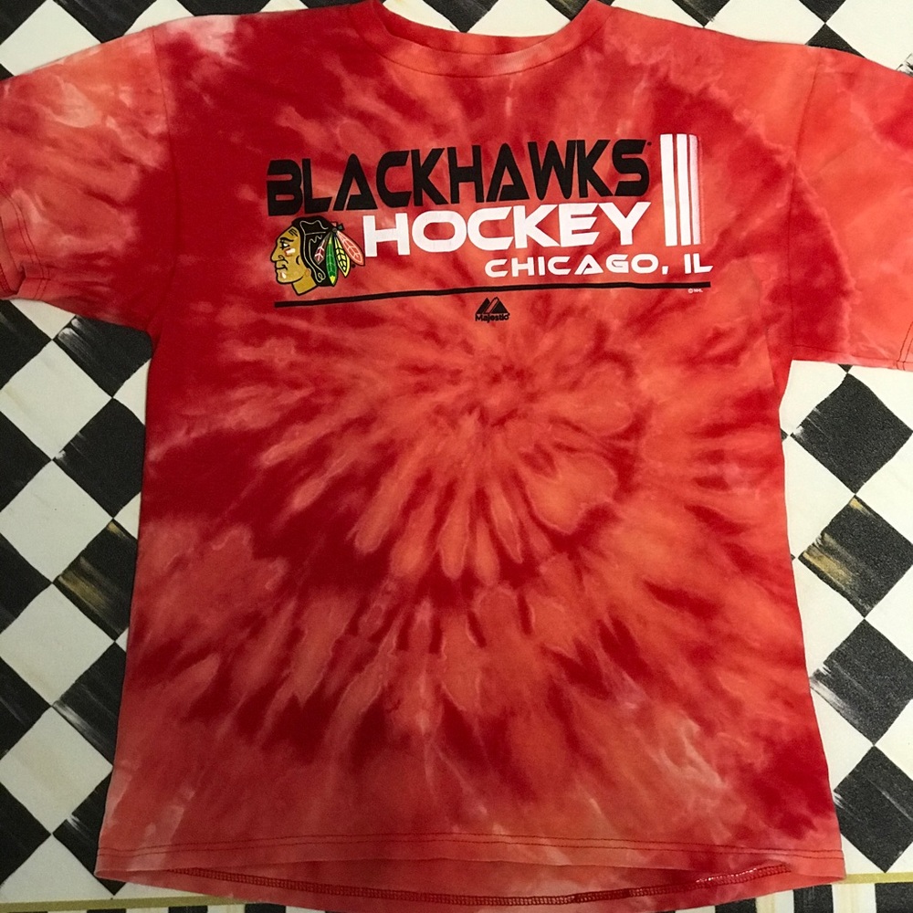 Blackhawks Custom Bleach Dye